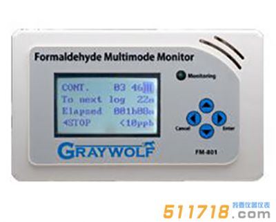FM801_ FM801甲醛检测仪_ FM801多模式甲醛检测仪_美国GrayWolf格雷沃夫原装进口